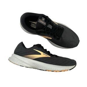 Brooks Launch 7 Women's Running Shoes Size 7.5 Black Gold Comfy Walking Outdoors
